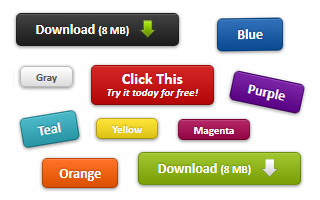 buttons css3 style clickable flat shortcodes
