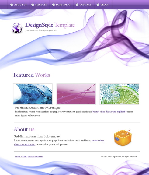  Website Templates  Abstract  5421 