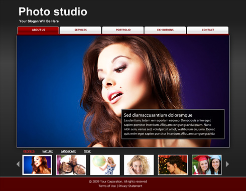 Glamourgallery - Flashtemplate