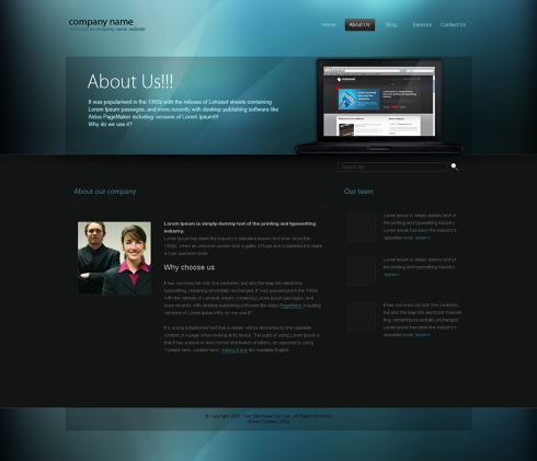 Website Templates Personal cyanfusion 5521