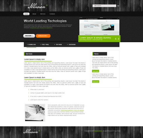 Website Templates Personal trendyweb 5542