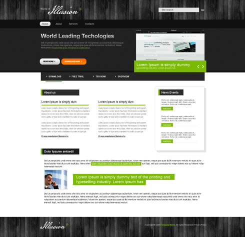 Website Templates Personal trendyweb 5542