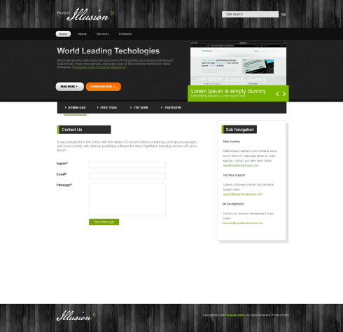 Website Templates Personal trendyweb 5542