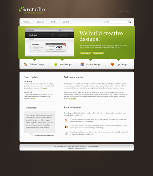 Website Templates Personal crstudio 6106