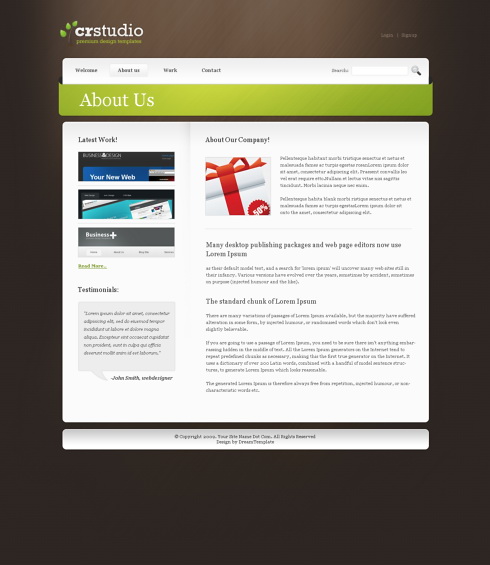 Website Templates Personal crstudio 6106 Website Templates Personal crstudio 6106