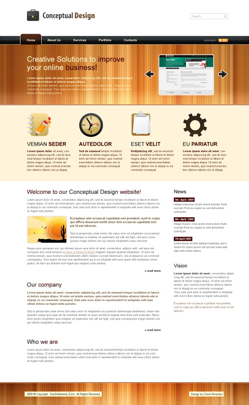 Templates Web Personal conceptualwood 6388 Templates Web Personal conceptualwood 6388