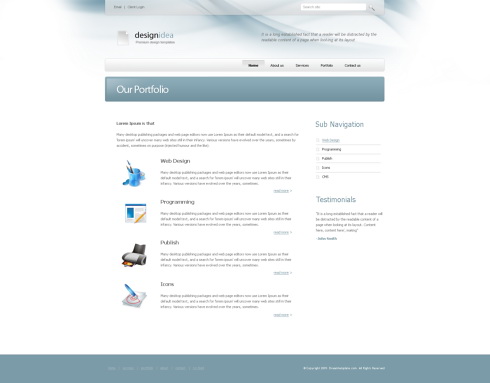 Website Templates Personal designidea 6390
