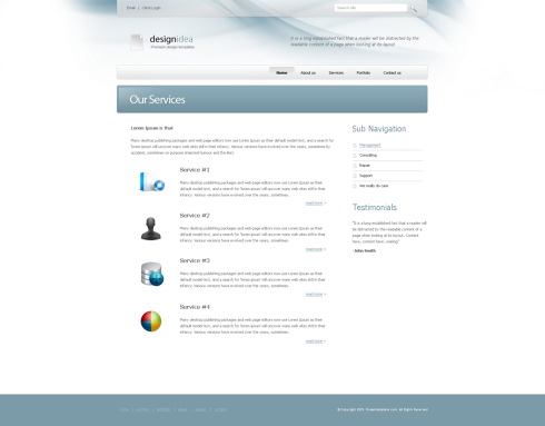 Website Templates Personal designidea 6390