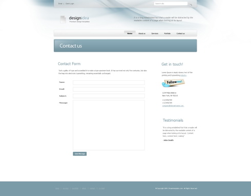 Website Templates Personal designidea 6390