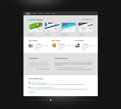 Website Templates Personal webyspace 6406