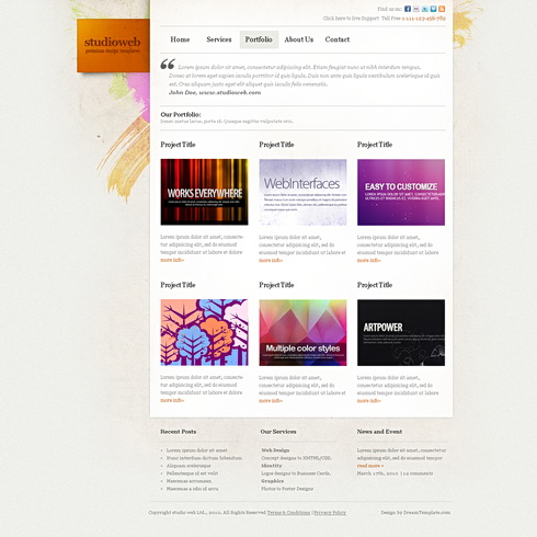 template studioweb