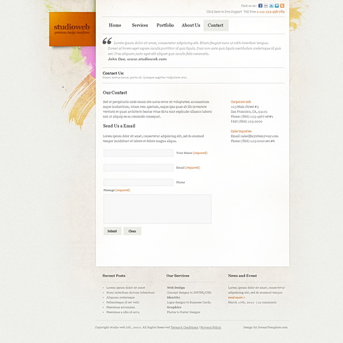 template studioweb