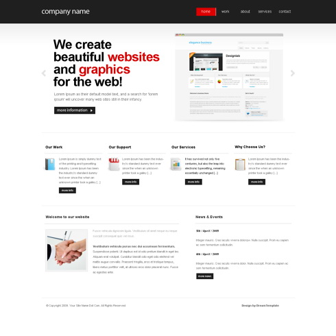 Website Templates Corporate cleanbold 6407