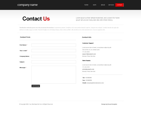 Website Templates Corporate cleanbold 6407