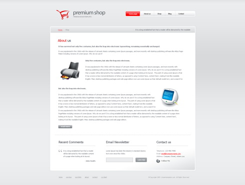 Website Templates Corporate premiumshop 6410