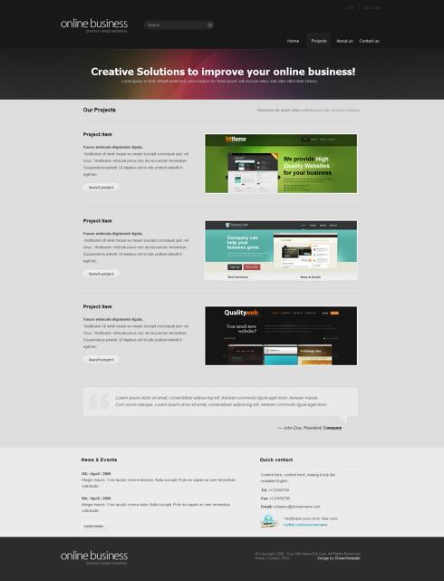 Website Templates Corporate corporatemagic 6412