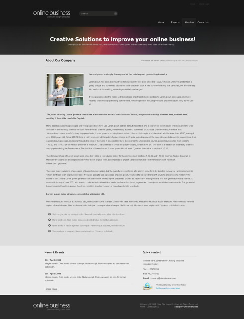 Website Templates Corporate corporatemagic 6412