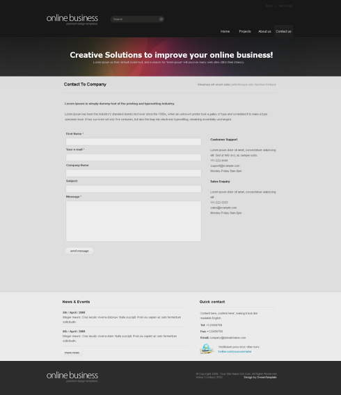 Website Templates Corporate corporatemagic 6412