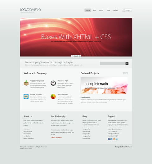 3 Dream Template - Logic company - Interactive media - Modern work 3 Dream Template - Logic company - Interactive media - Modern work