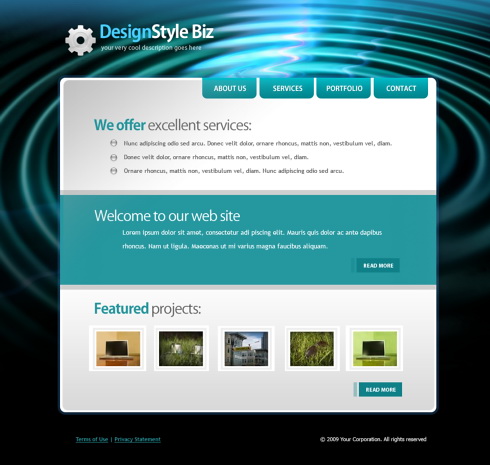 Website Templates Abstract Creative 5893