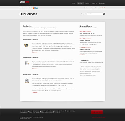 template silverstudio
