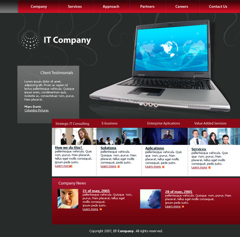 creare template site consultanta online realizare site online
