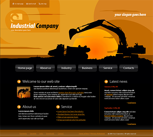 Website Templates Industrial & History 4144 Website Templates Industrial & History 4144