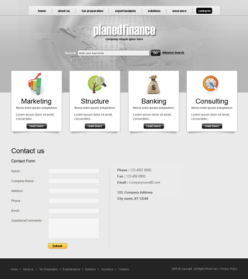 Website Templates Finance & Ecommerce 6263