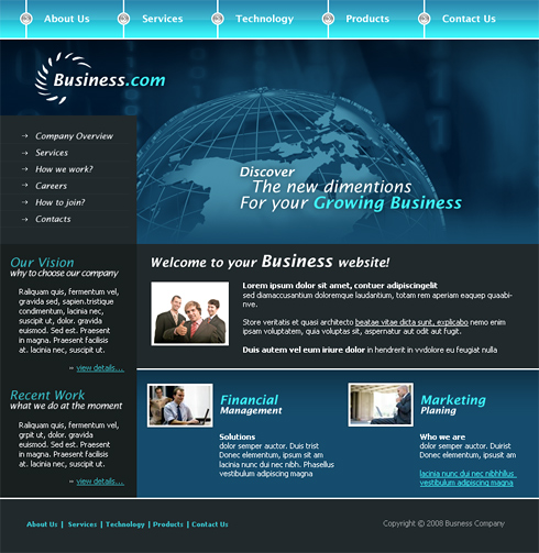 Relizare site afacerea ta