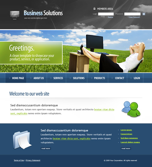 Website Templates Business 6124