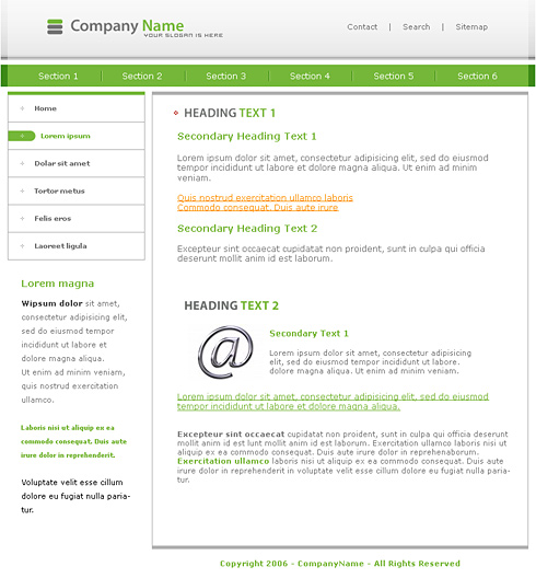 Website Templates Web 2.0 Style 0667