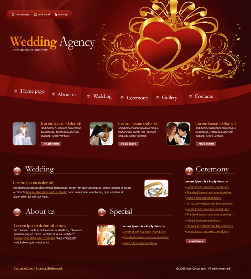 wedding dvd cover template. Website Templates Wedding 4054