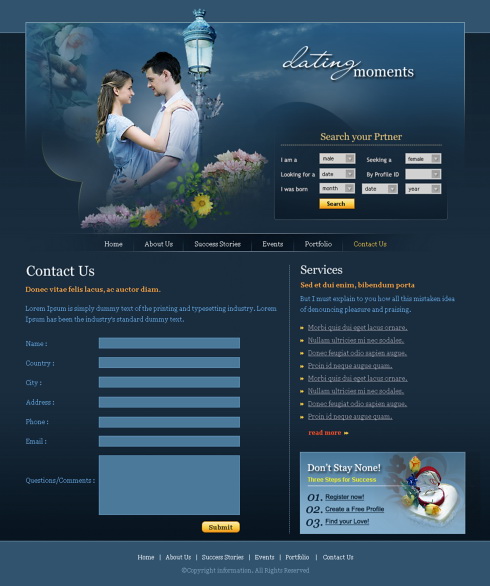 Website Templates Dating & Love 5720