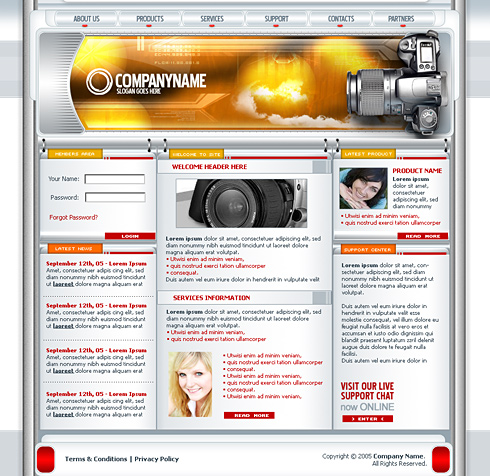 Template e-commerce