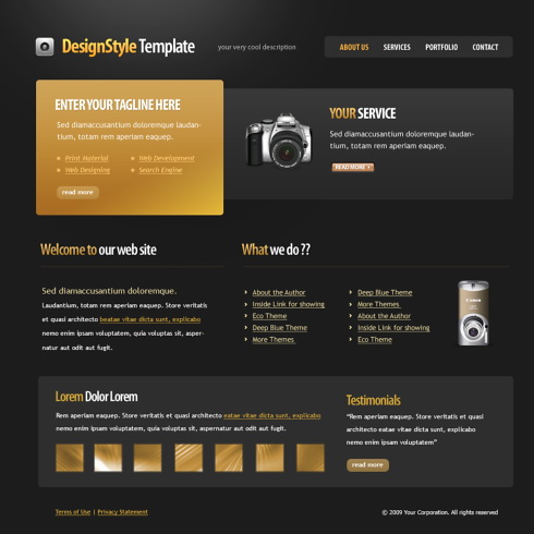 Template e-commerce