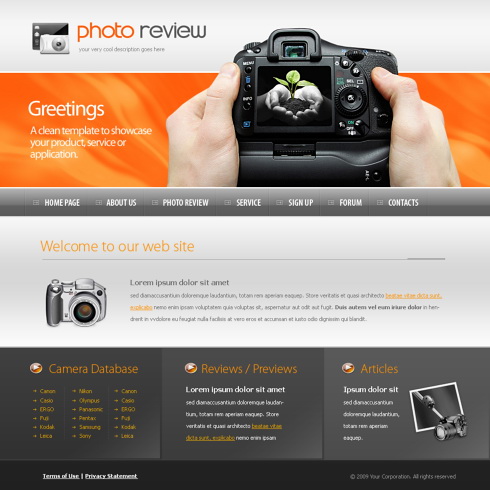 Template e-commerce