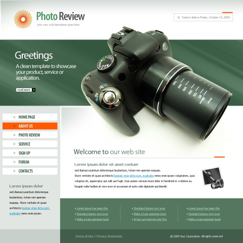 Template e-commerce