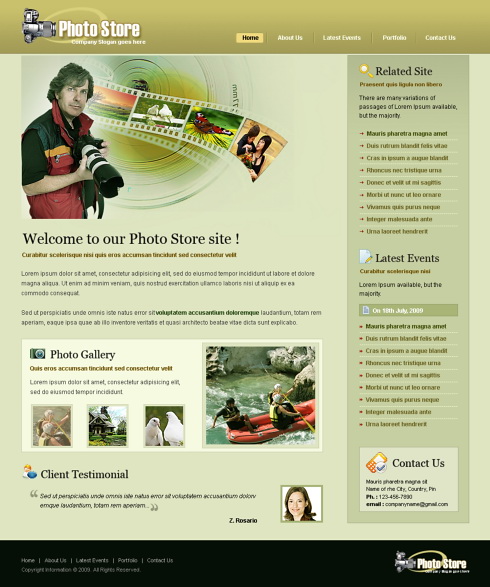 Template e-commerce