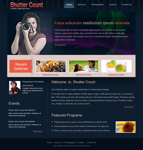 Template e-commerce