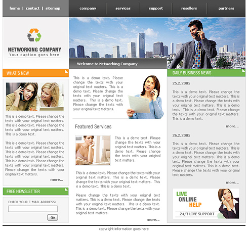 Conference Website Template 0445 Communications Website Templates Dreamtemplate Conference Website Template Free
