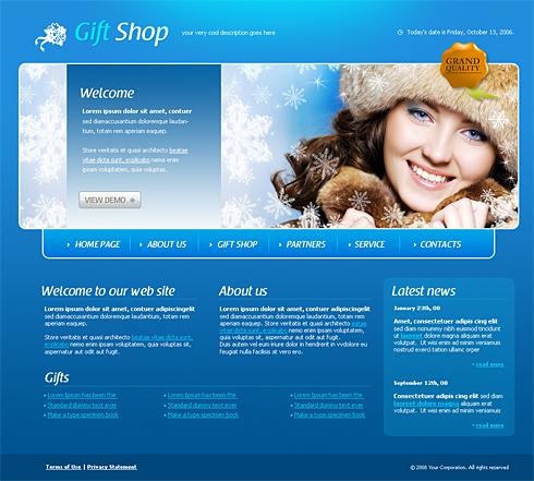 Template e-commerce