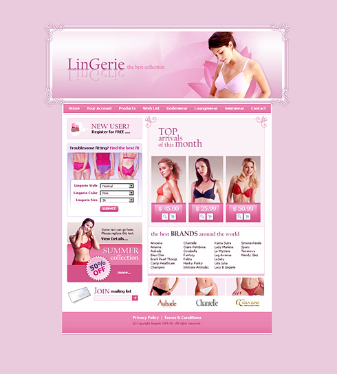 Template e-commerce
