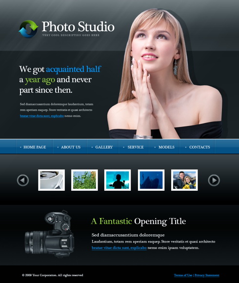 Template e-commerce