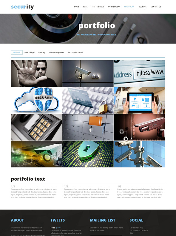 Free Template for Security Company